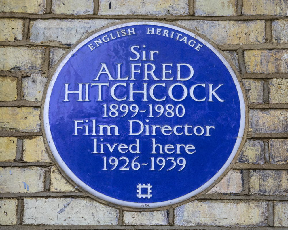 Alfred Hitchcock placa azul