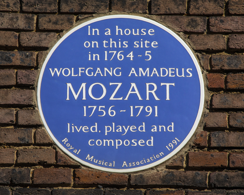 mozart placa azul