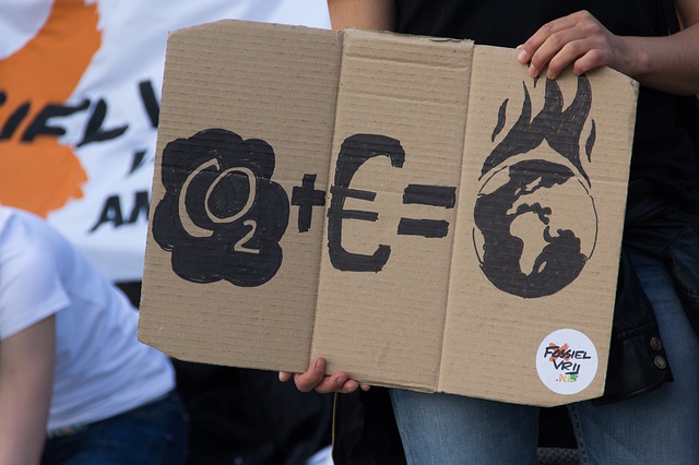 Climate change protest