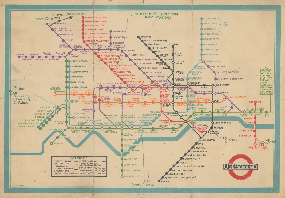 mapas metro londres