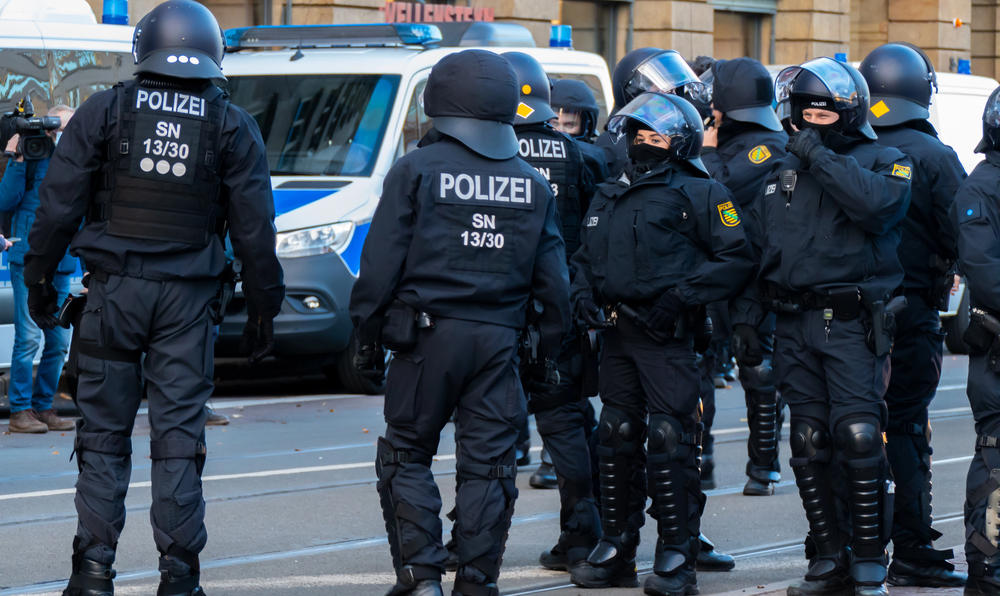policía alemana atropelloMannheim