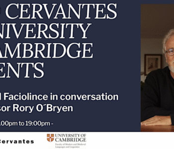 Foro Cervantes en la Universidad de Cambridge con Héctor Abad Faciolince